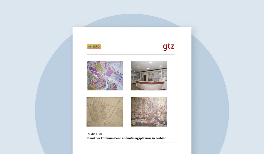 Kommunale Landnutzung Serbien Deckblatt