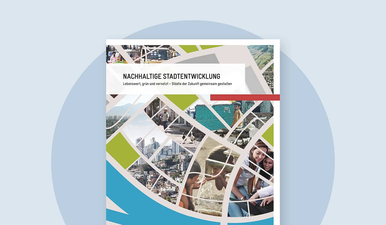 GIZ Deckblatt Nachhaltige Stadtentwicklung Lebenswert, grün und vernetzt